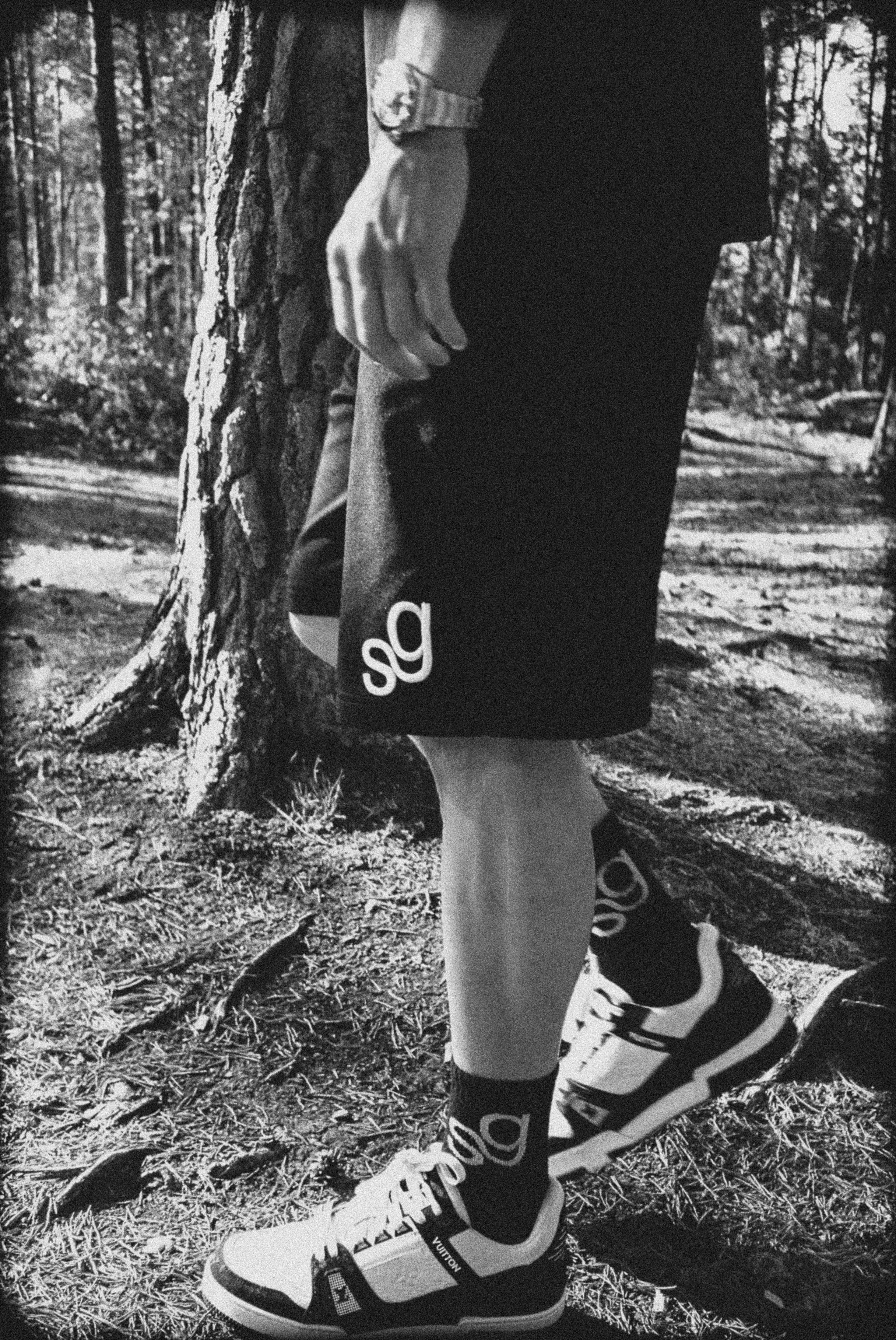Black Tech-Jersey Shorts