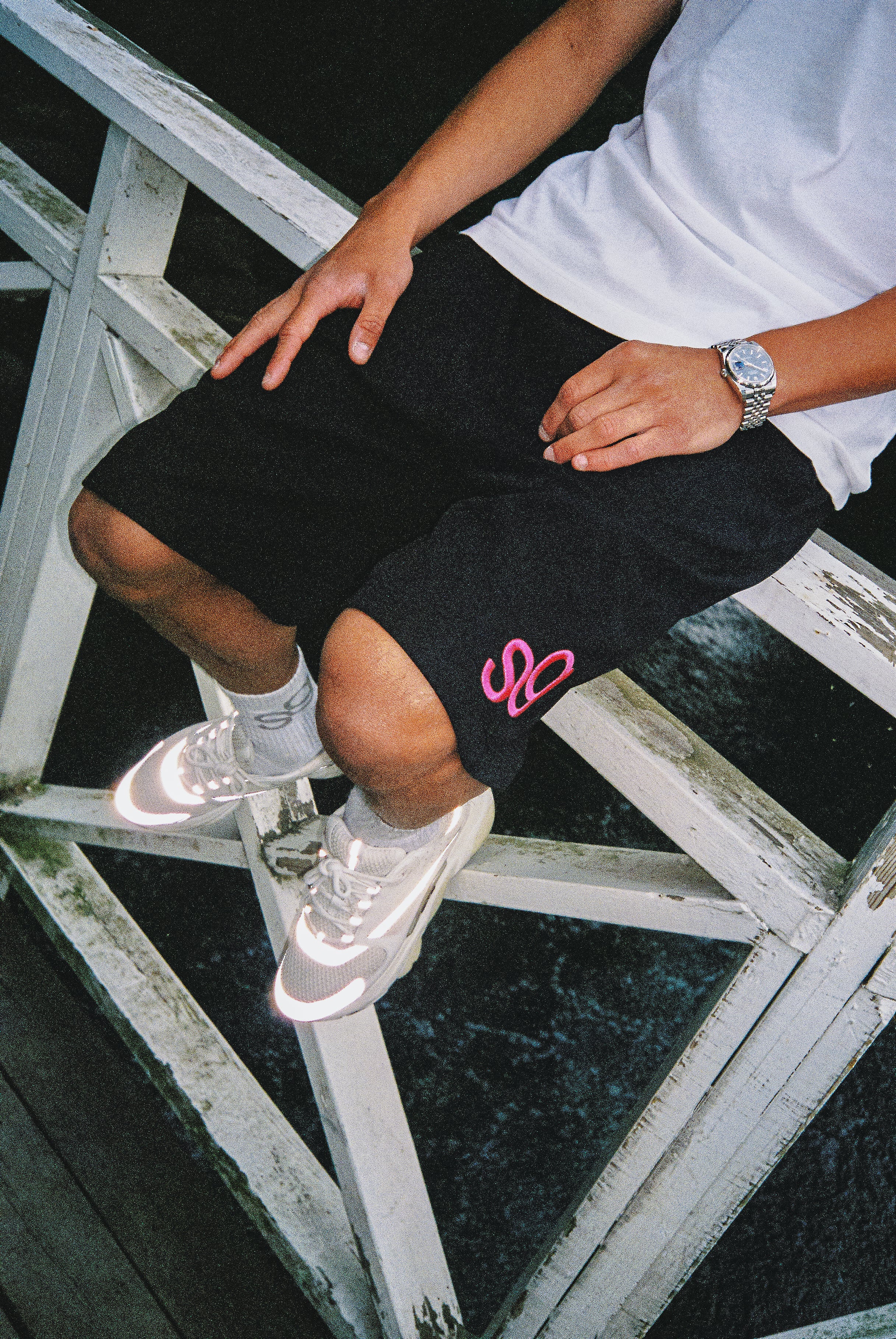 Black Tech-Jersey Shorts